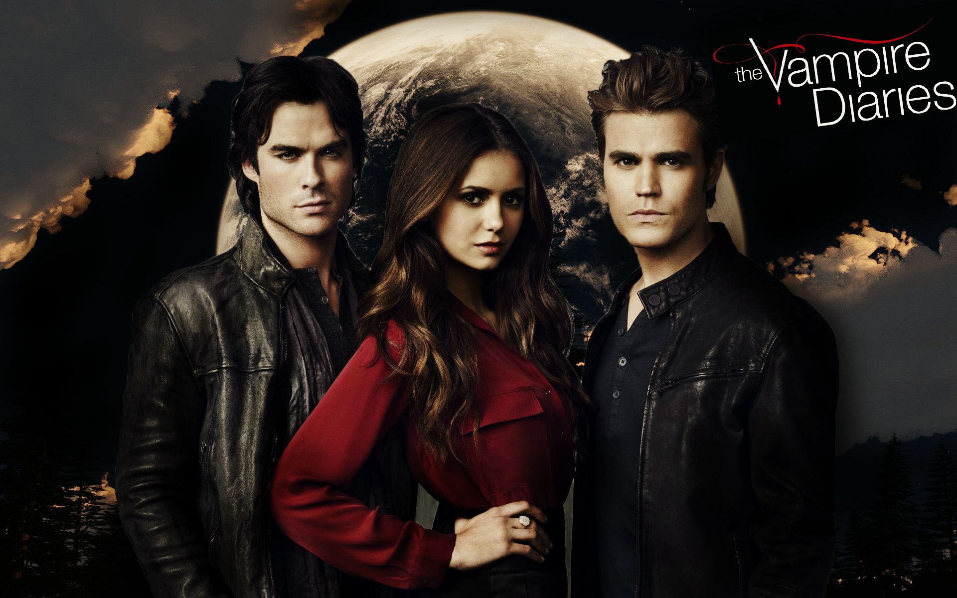 papier peint vampire diaries,film,la photographie,vampire,photographie au flash,couverture de l'album