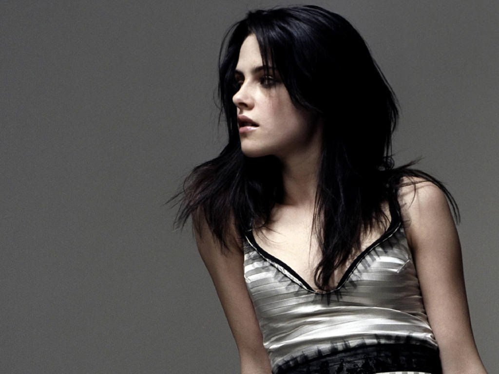 kristen stewart wallpaper,hair,black hair,fashion model,hairstyle,beauty