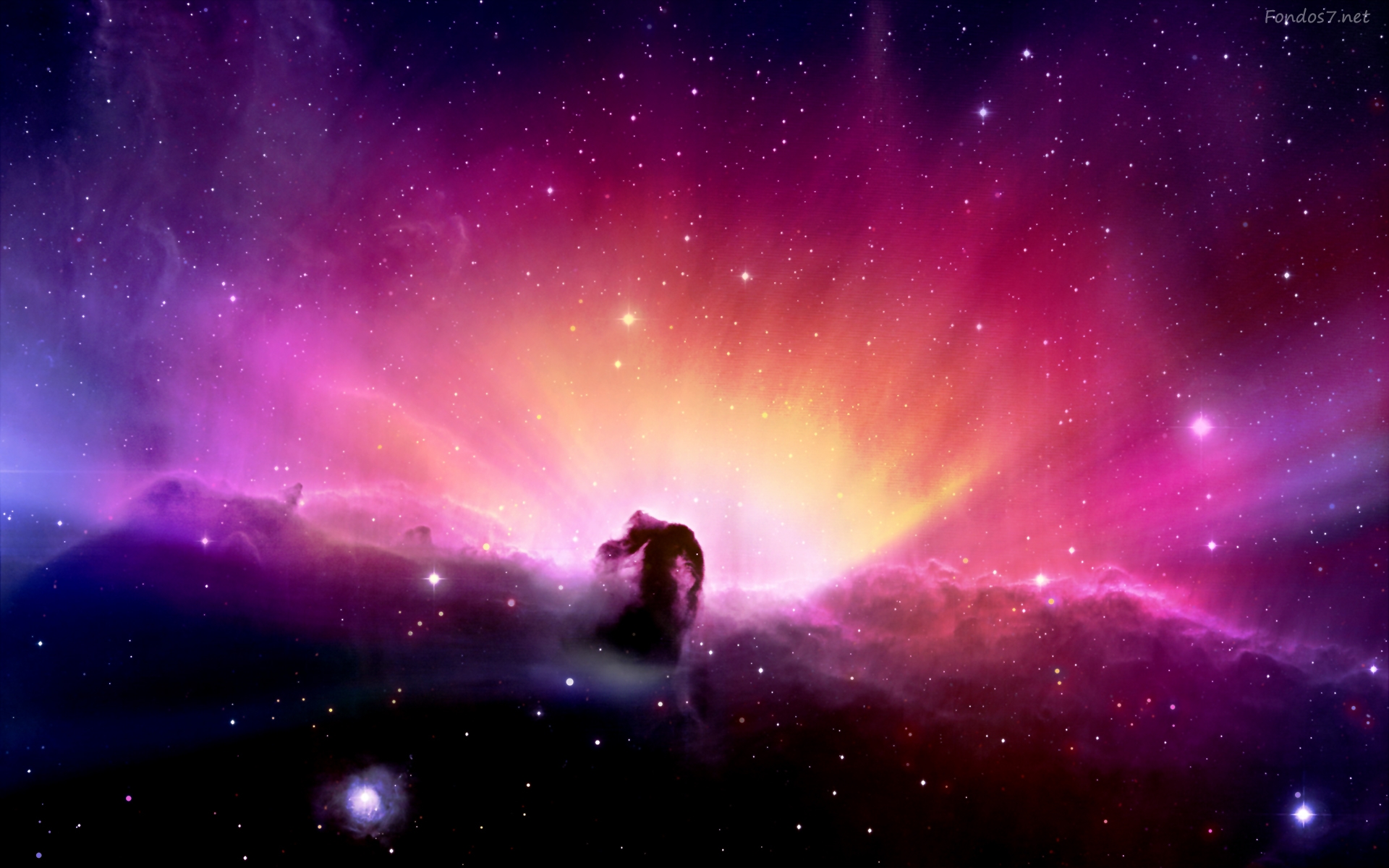 macbook airのhd壁紙,雰囲気,星雲,空,紫の,オーロラ