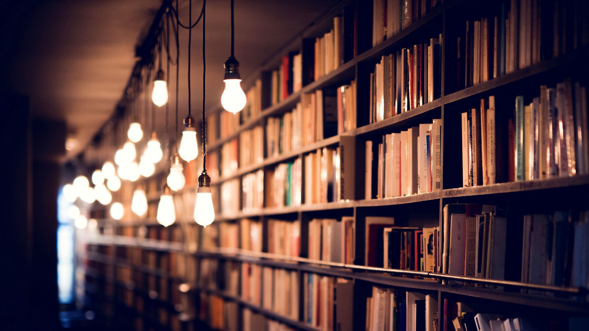 carta da parati a libreria