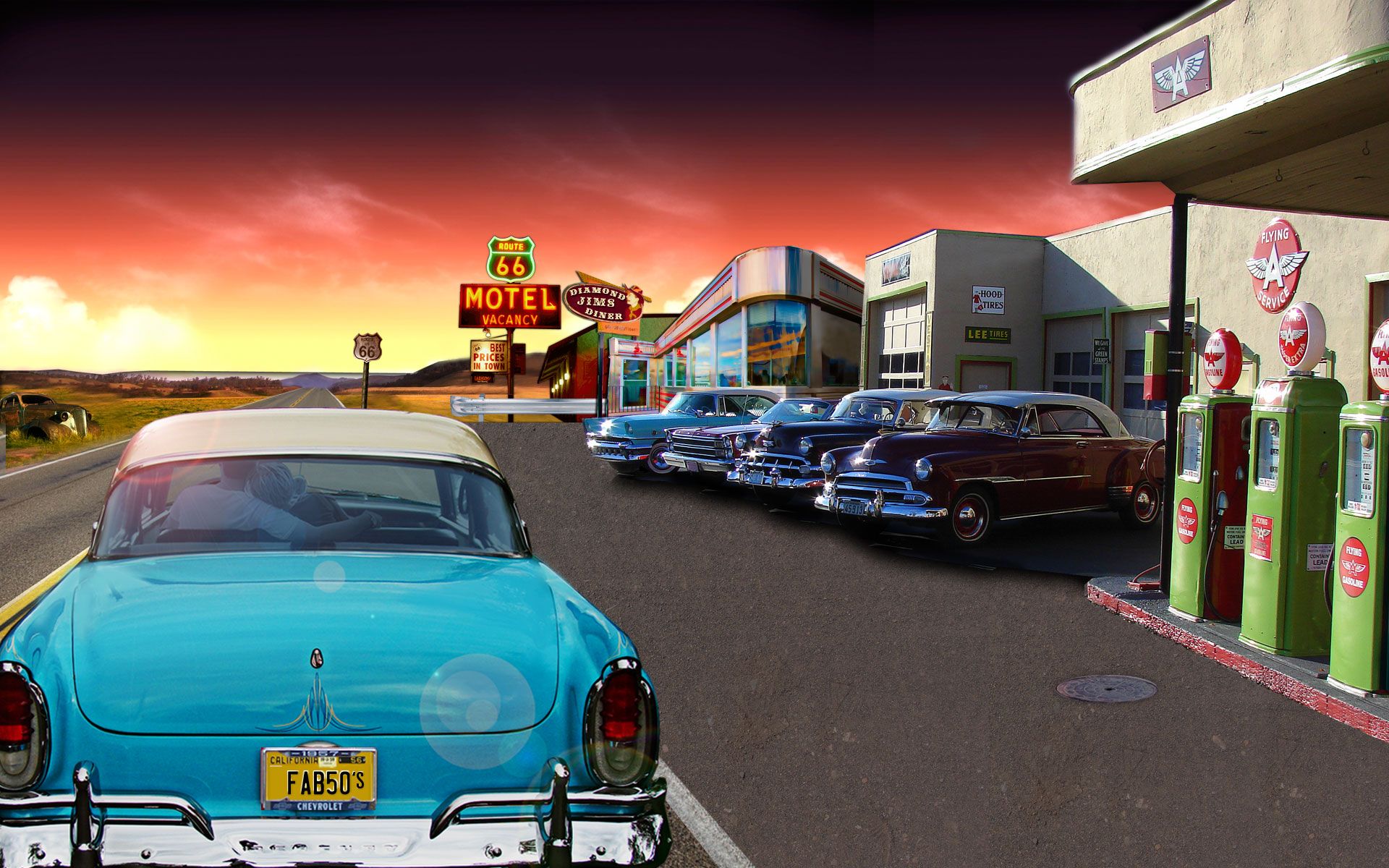 fondo de pantalla de los años 50,vehículo terrestre,vehículo,coche,clásico,coche clásico