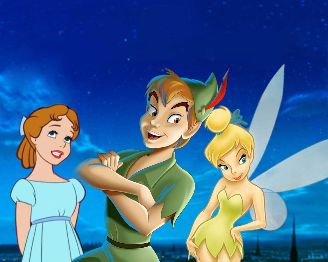 peter pan wallpaper,animated cartoon,cartoon,animation,fictional character,illustration