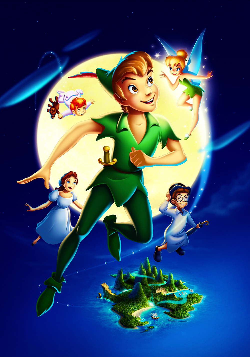 peter pan wallpaper,animated cartoon,cartoon,fictional character,illustration,animation