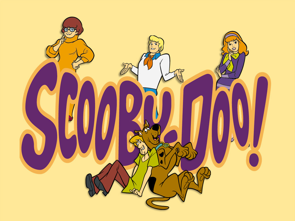 scooby doo wallpaper,cartoon,animated cartoon,text,font,illustration