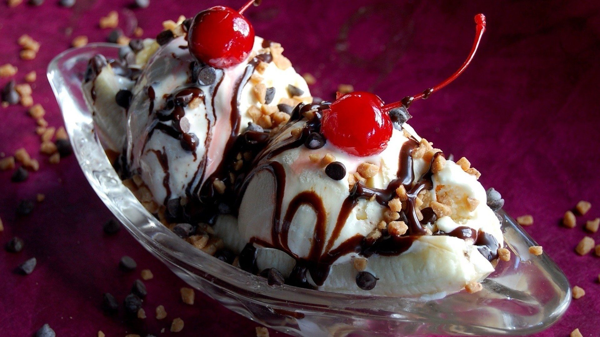 fondo de pantalla de helado,comida,helado,helado con frutas y nueces,postre,plato