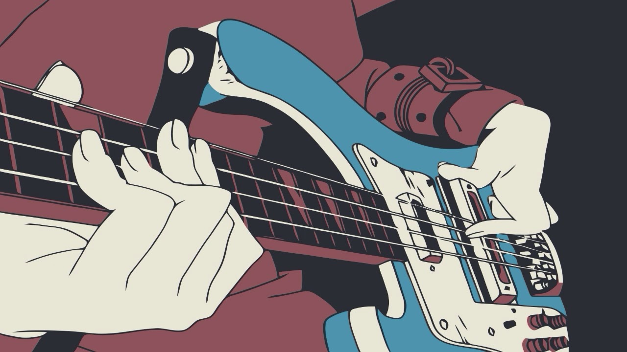 flcl wallpaper,string instrument,guitar,bass guitar,musical instrument,string instrument accessory