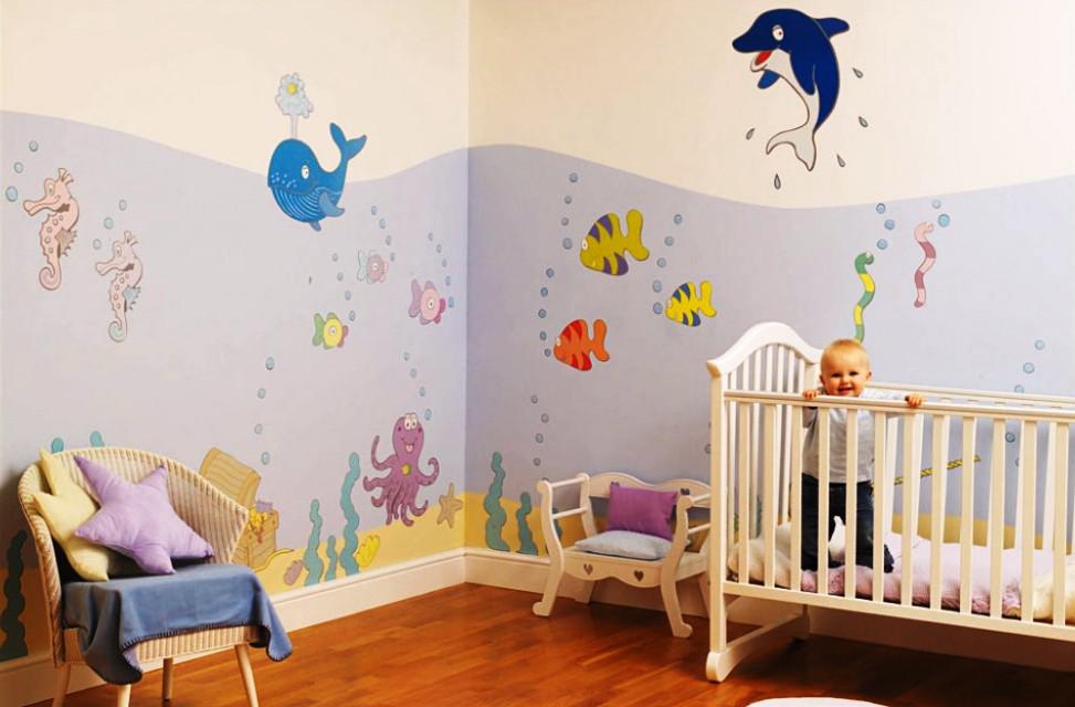 baby room wallpaper,product,infant bed,room,wall sticker,wall