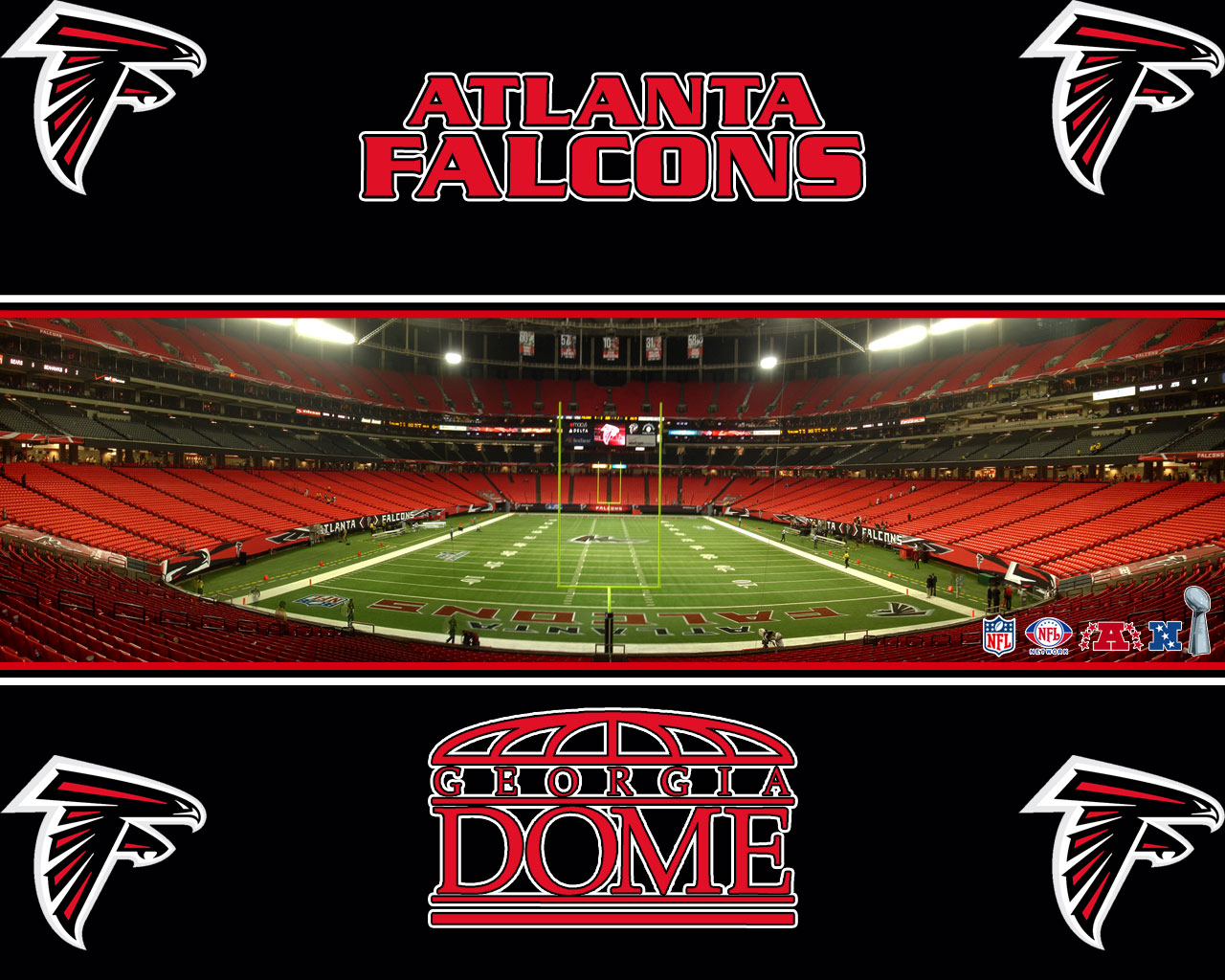 fond d'écran des faucons d'atlanta,stade,équipement sportif,des sports,super bowl,football d'arène