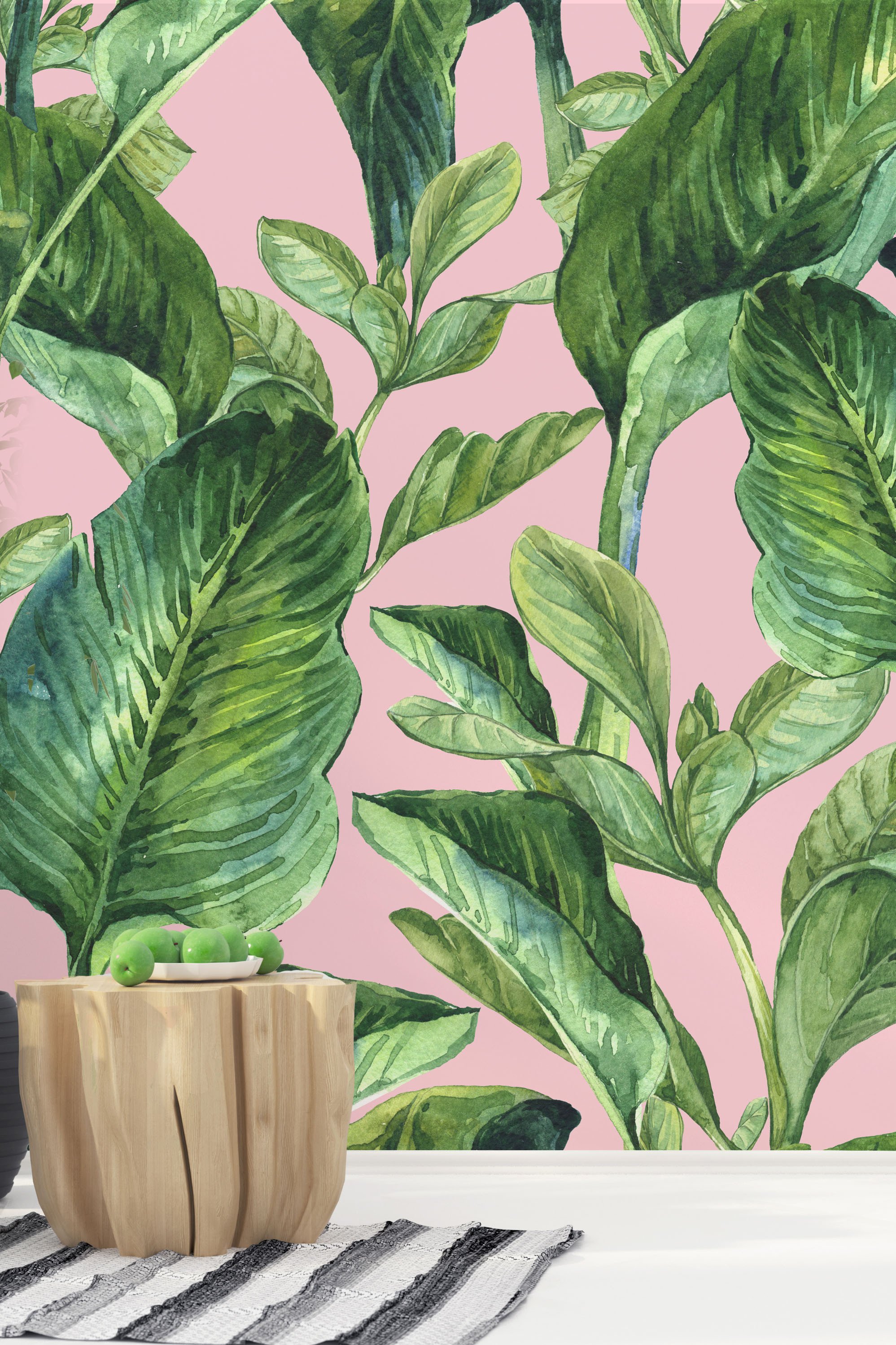 banana leaf wallpaper,houseplant,plant,leaf,flowerpot,flower