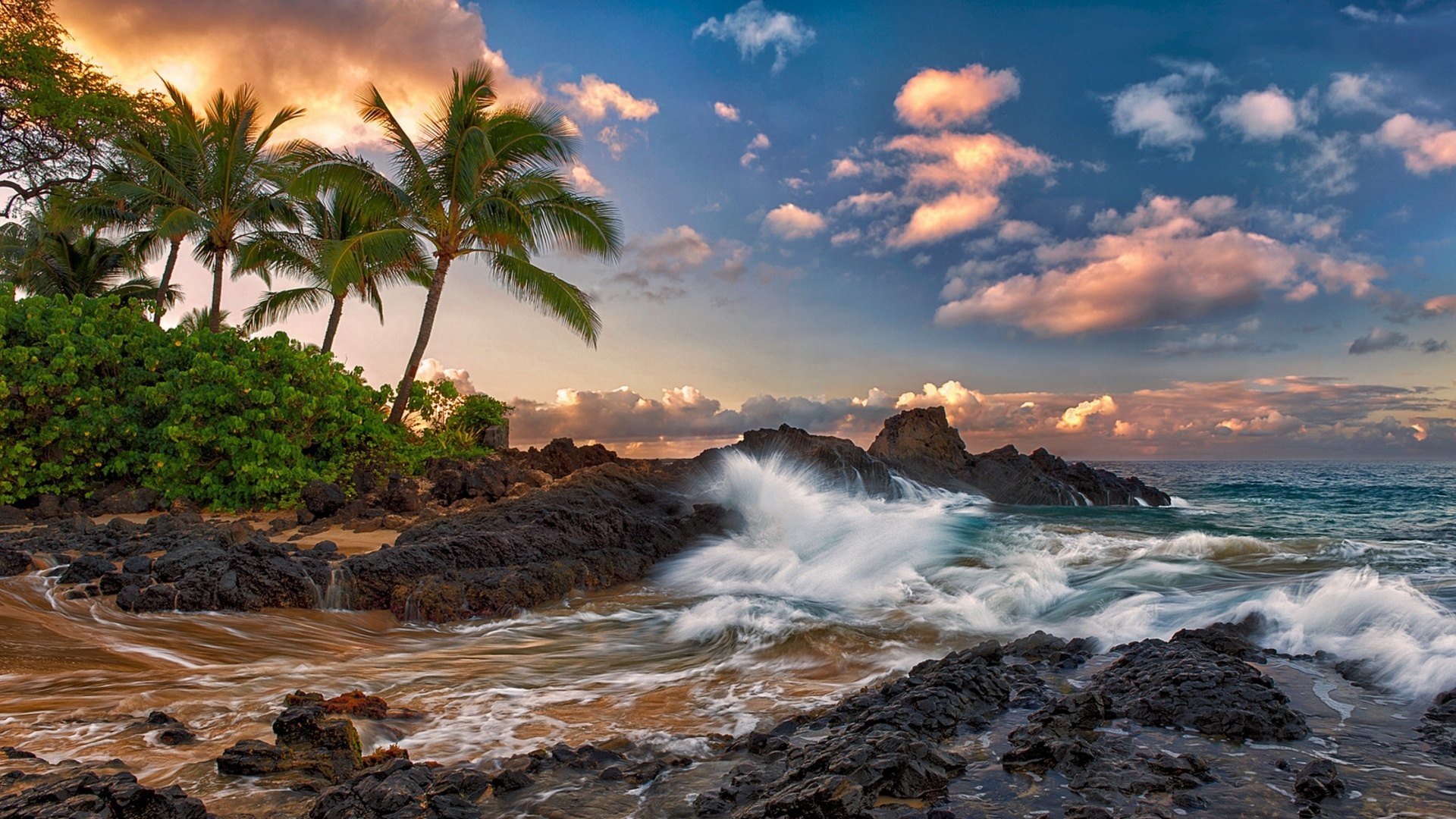 fondo de pantalla de hawaii,cuerpo de agua,naturaleza,cielo,mar,ola