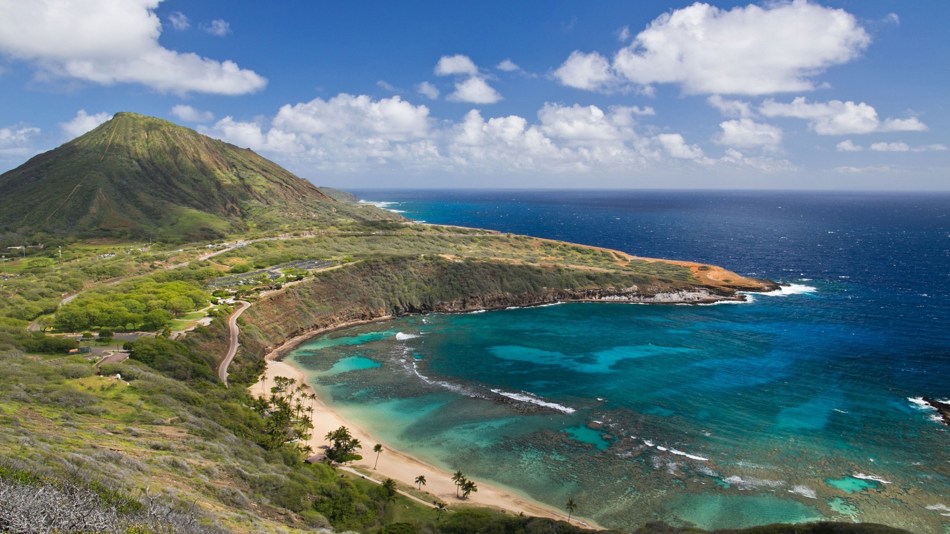 carta da parati alle hawaii,corpo d'acqua,costa,paesaggio naturale,natura,mare