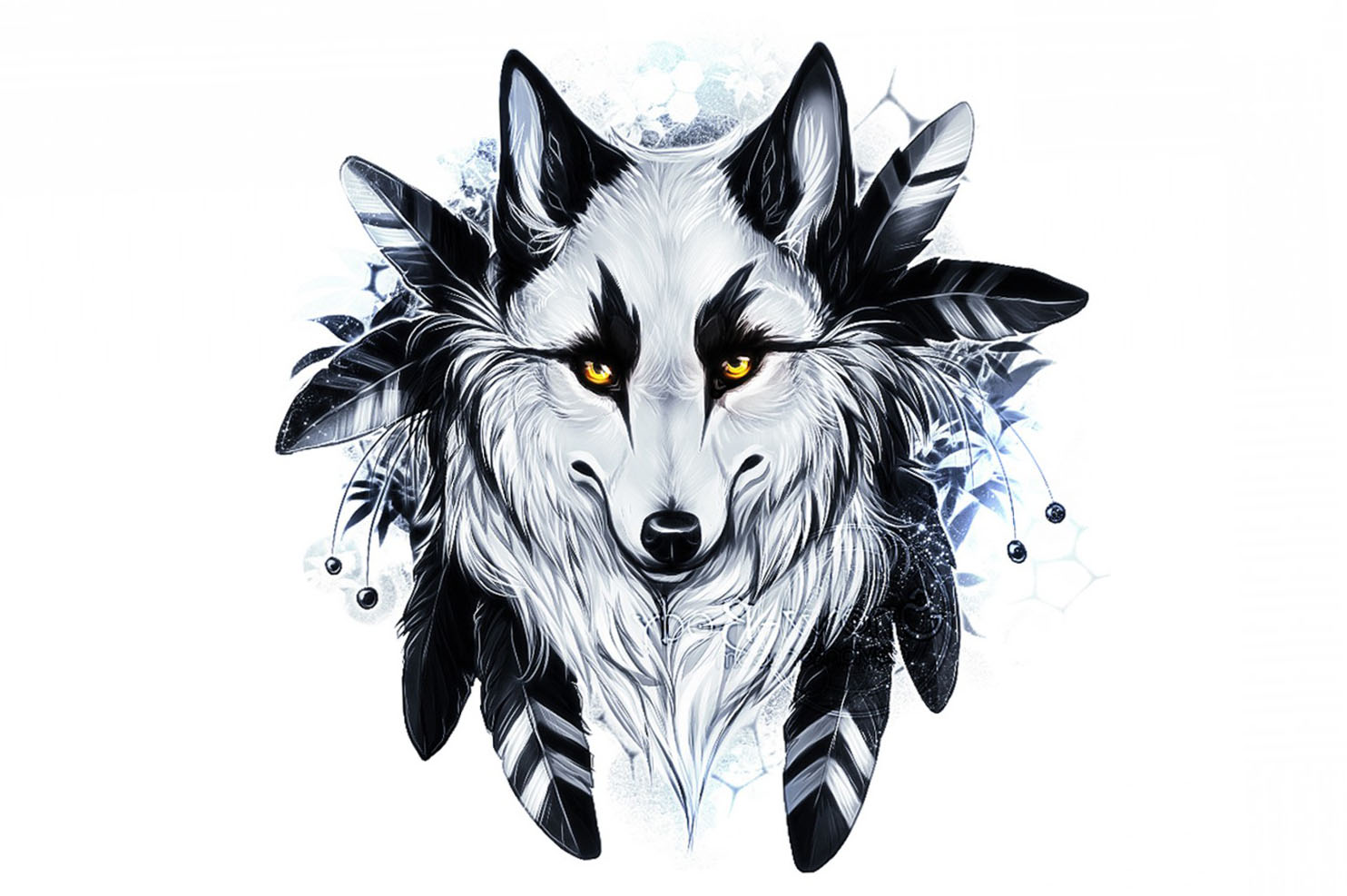cool animal wallpapers,illustration,canidae,fictional character,font,black and white