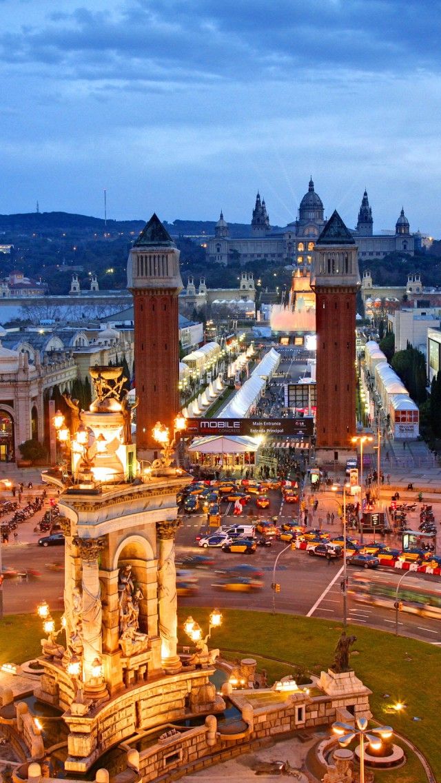 바르셀로나 배경 아이폰,시티,거룩한 곳,도시 풍경,수도권,도시