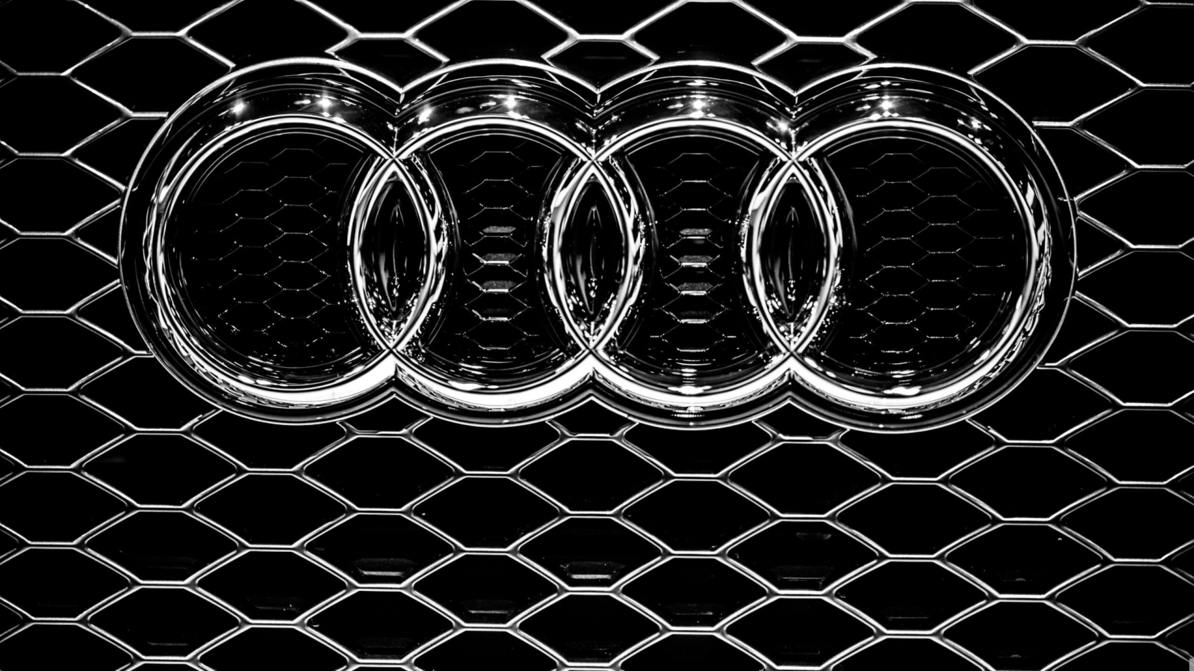 audi logo wallpaper,grille,black,font,text,pattern