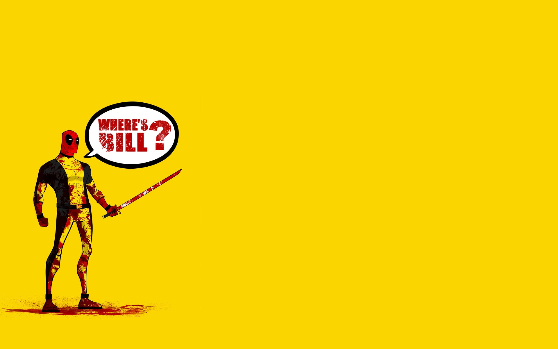 kill bill wallpaper,yellow,cartoon,font,logo,fictional character