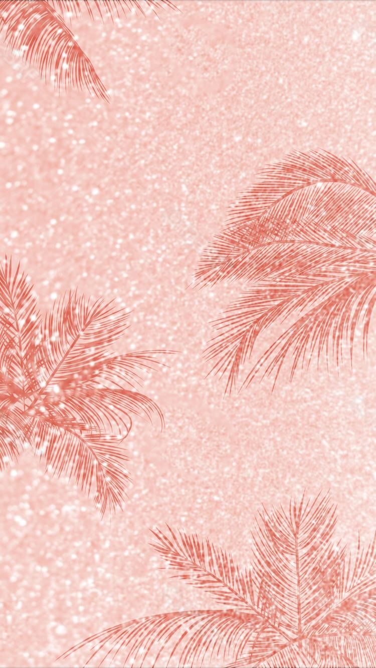 pink gold wallpaper,pink,illustration,plant,peach,pattern