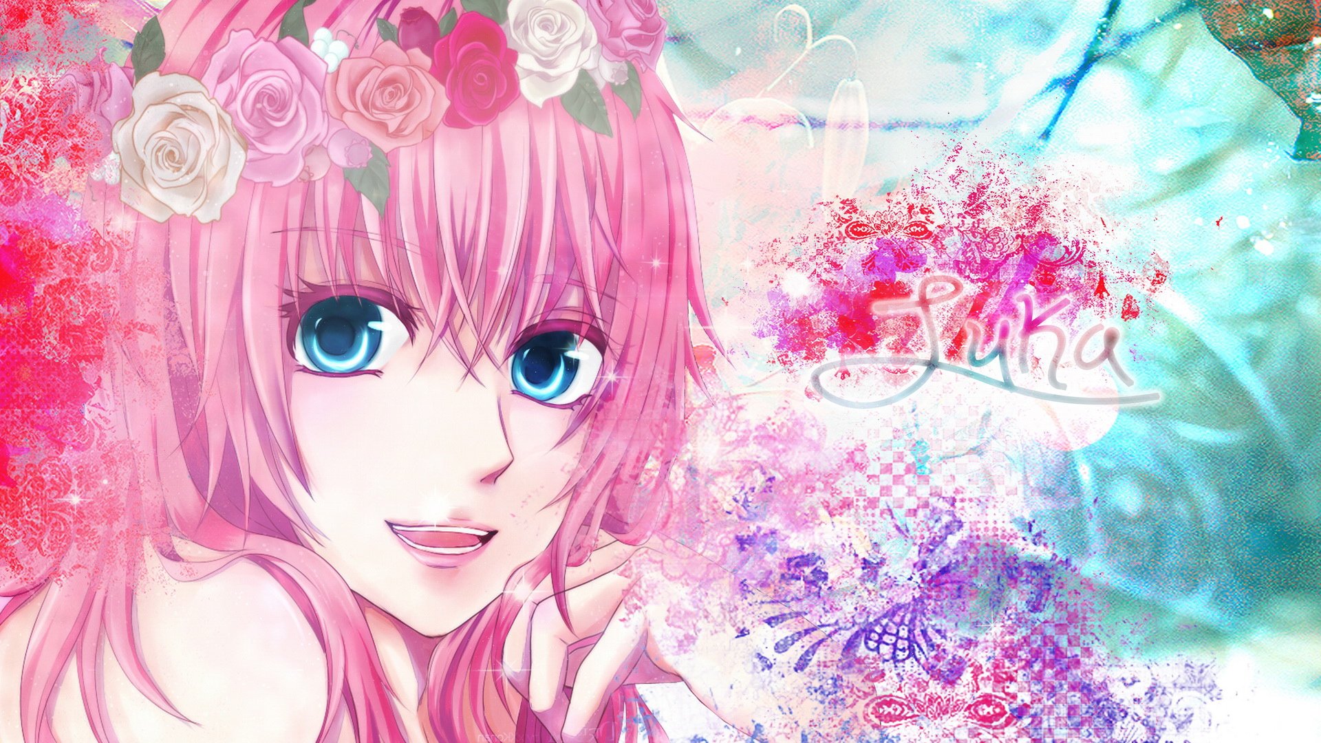 carta da parati rosa per ragazze,rosa,cartone animato,anime,cg artwork,primavera