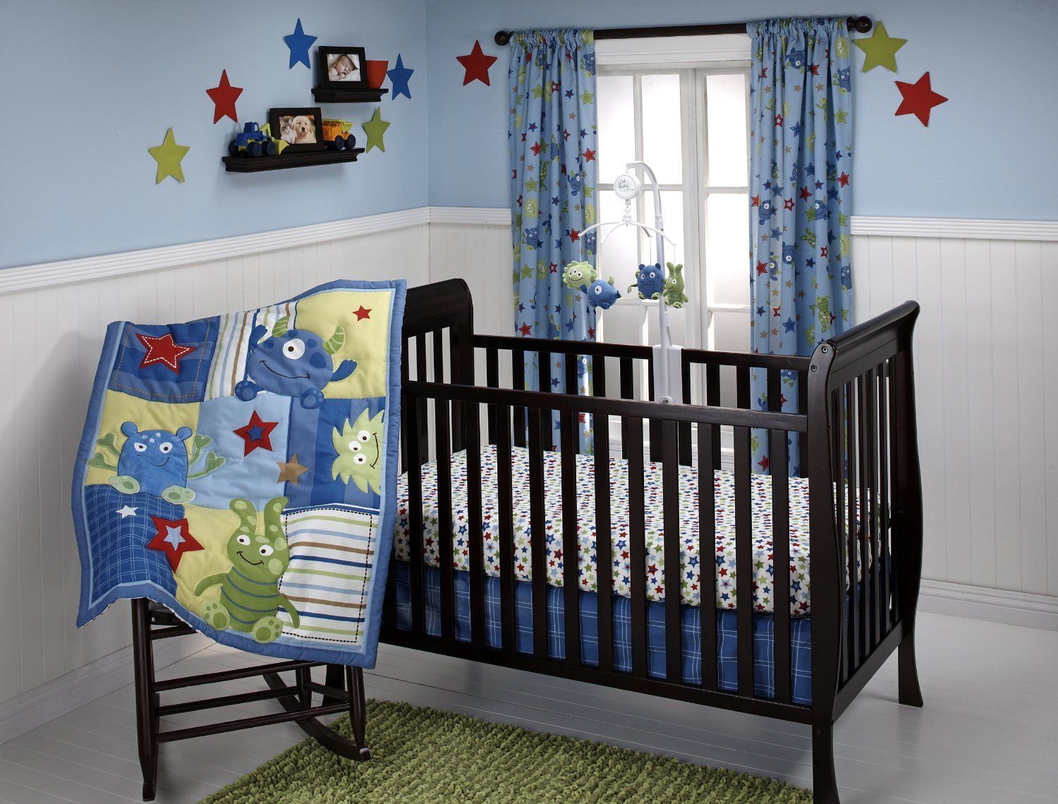 boys nursery wallpaper,product,infant bed,furniture,room,bed