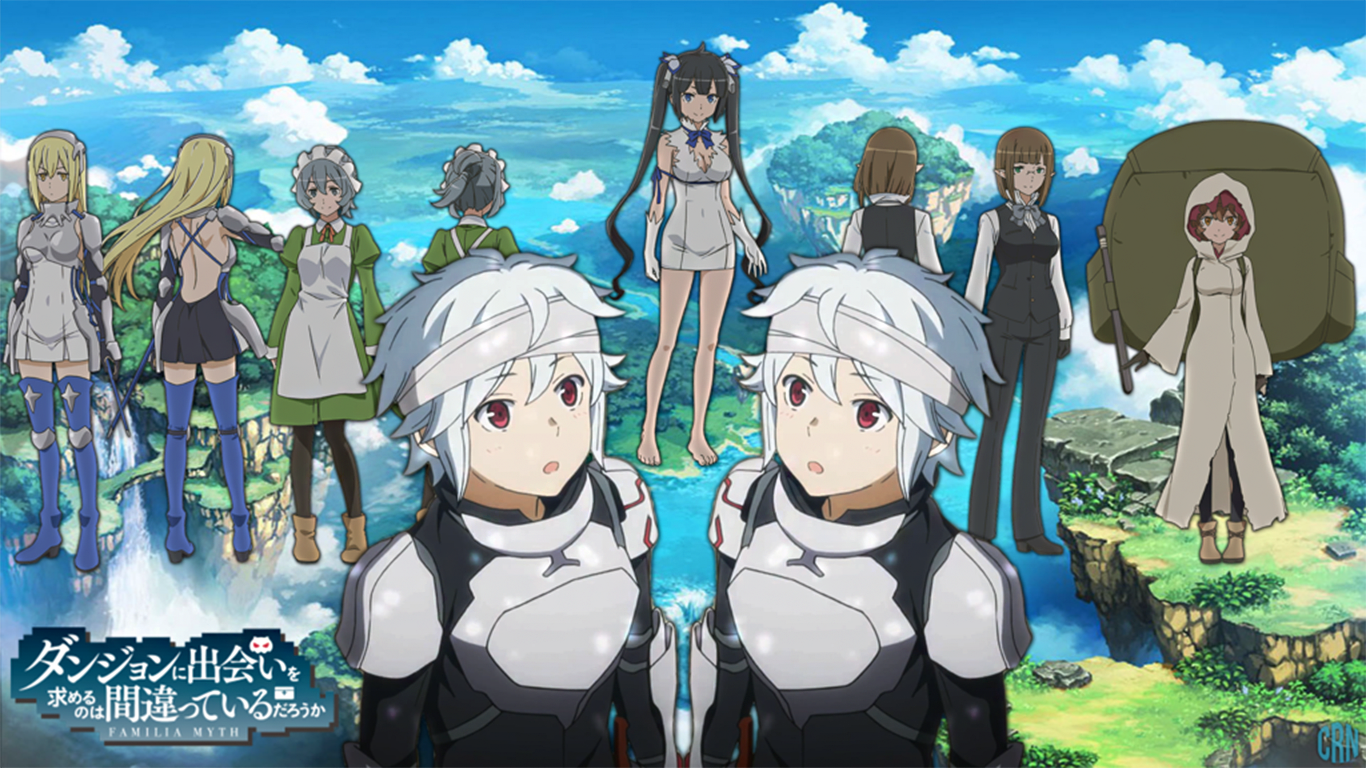 carta da parati danmachi,anime,cartone animato,cartone animato,comunità,animazione