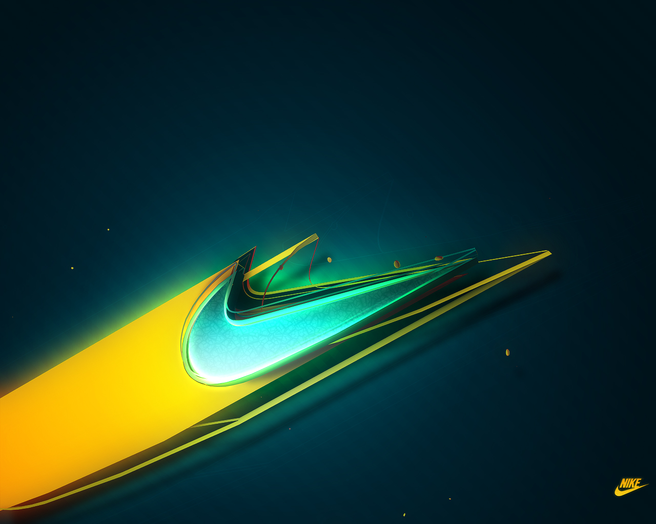 cool nike wallpapers,blue,green,yellow,design,graphics