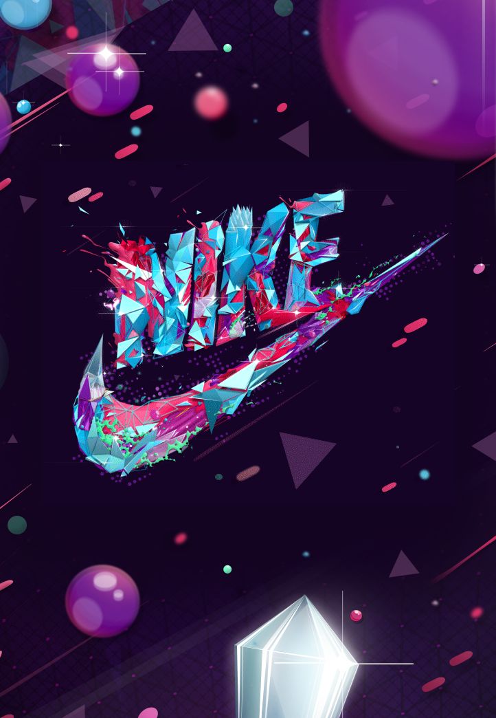 cool nike wallpapers,pink,purple,graphic design,violet,text