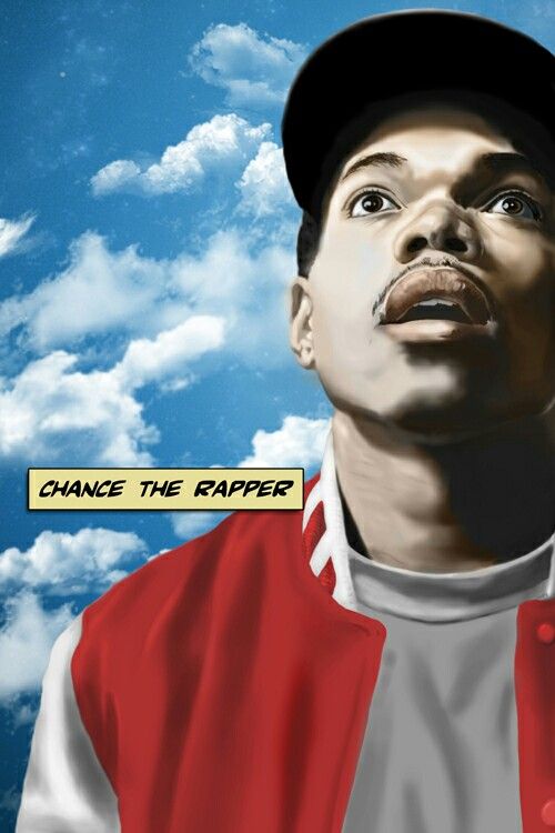 chance le papier peint rappeur,front,couverture de l'album,affiche