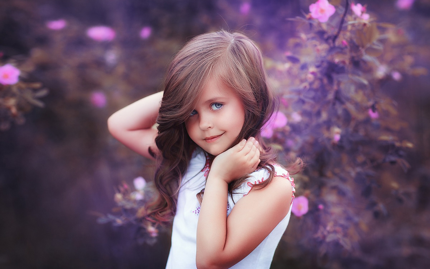 sweet girl wallpaper,hair,purple,beauty,pink,violet