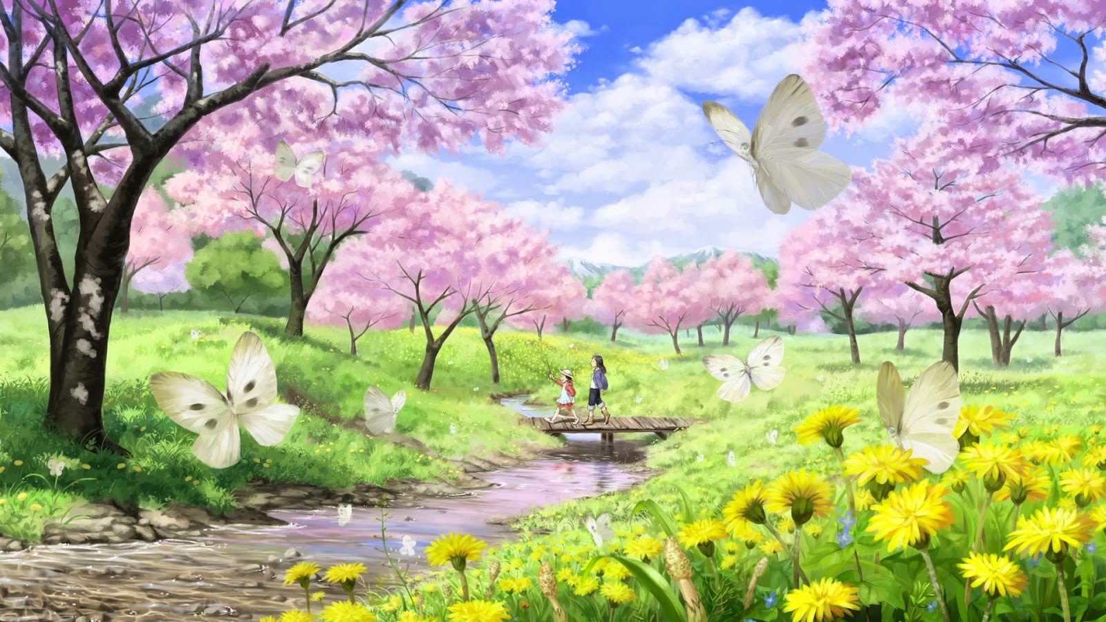 fond d'écran printemps hd,paysage naturel,la nature,printemps,fleur,fleur
