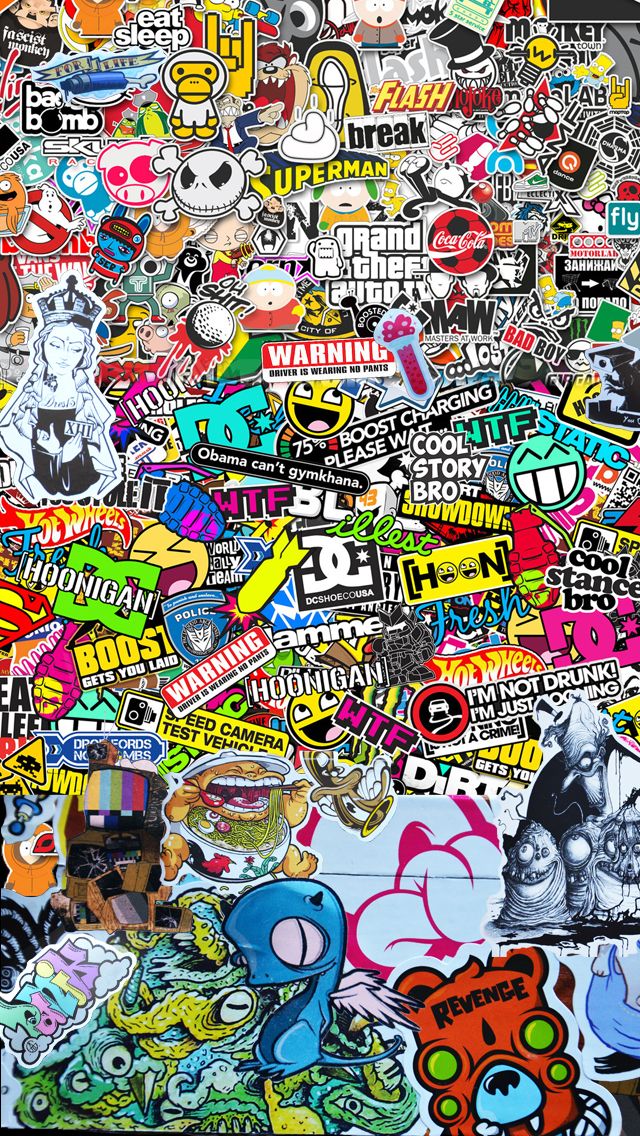 sticker bomb wallpaper,art,graffiti,street art,psychedelic art,visual arts