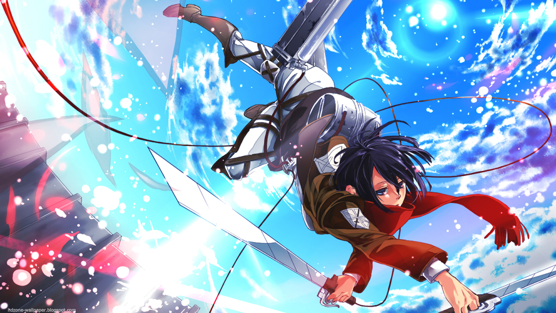shingeki no kyojin wallpaper,anime,cartoon,cg artwork,graphic design,action adventure game