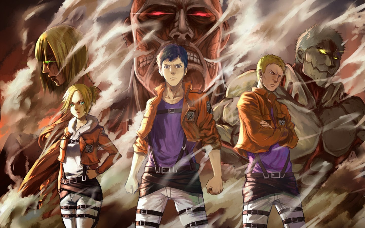 shingeki no kyojin fondo de pantalla,juego de acción y aventura,personaje de ficción,cg artwork,ilustración,juego de pc