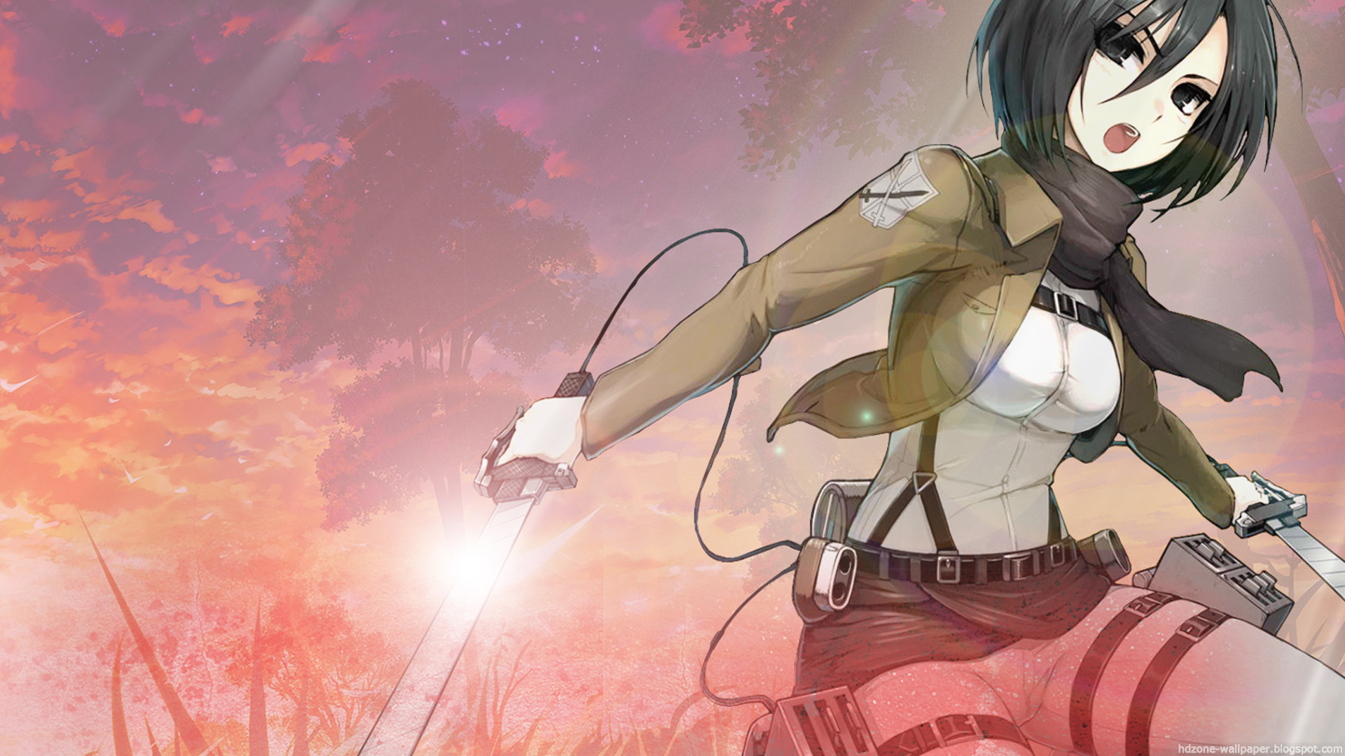 sfondo di shingeki no kyojin,anime,cartone animato,cg artwork,illustrazione,capelli neri