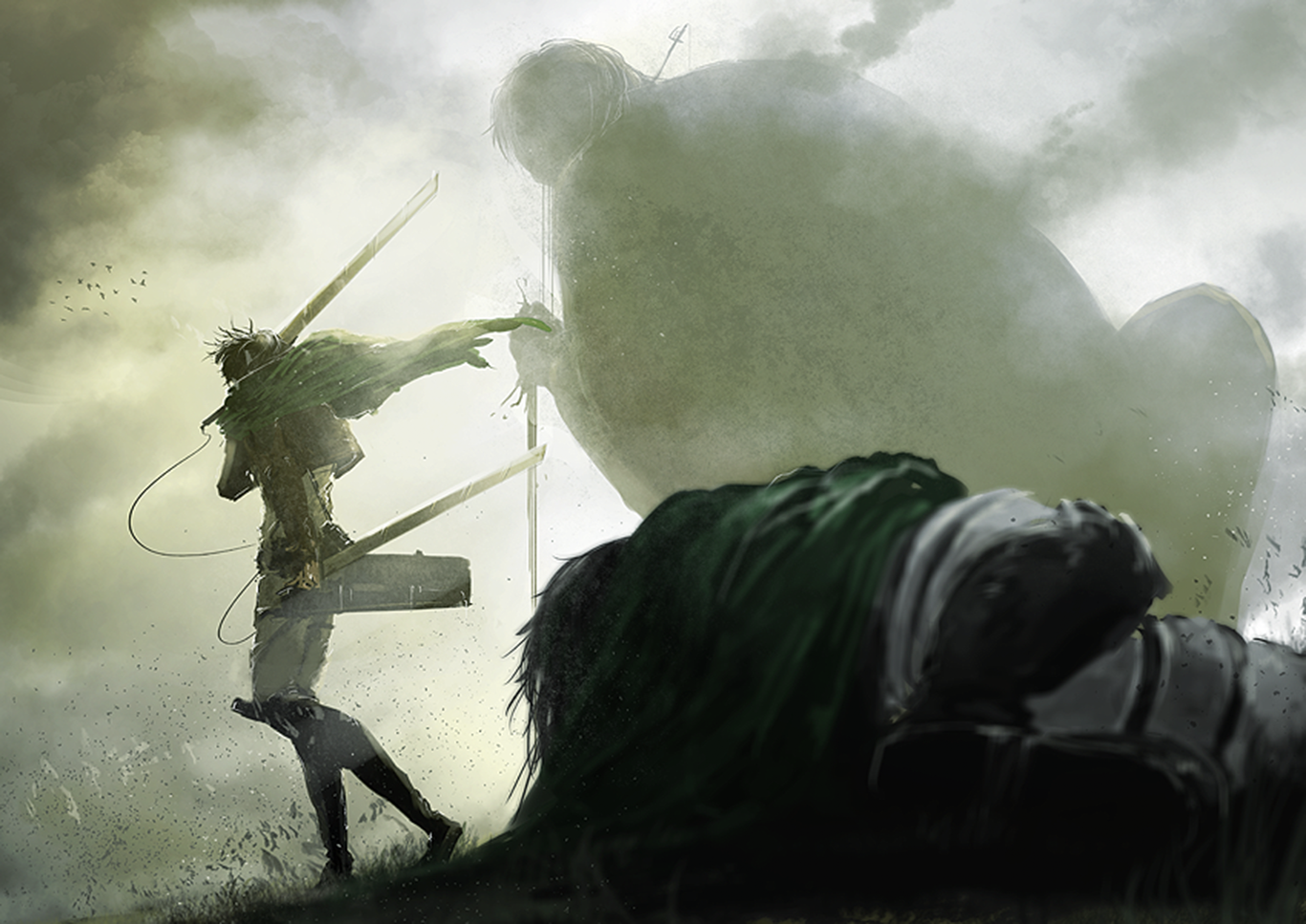 levi ackerman wallpaper,fotografie,illustration,wind