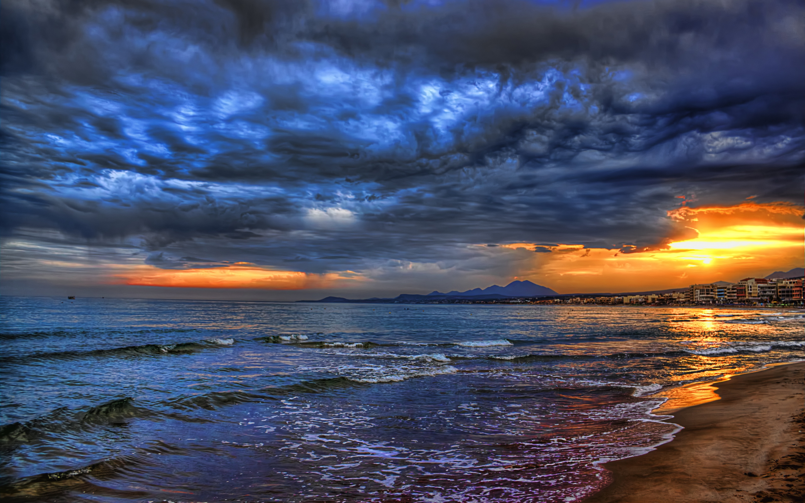 carta da parati hdr,cielo,corpo d'acqua,orizzonte,mare,natura