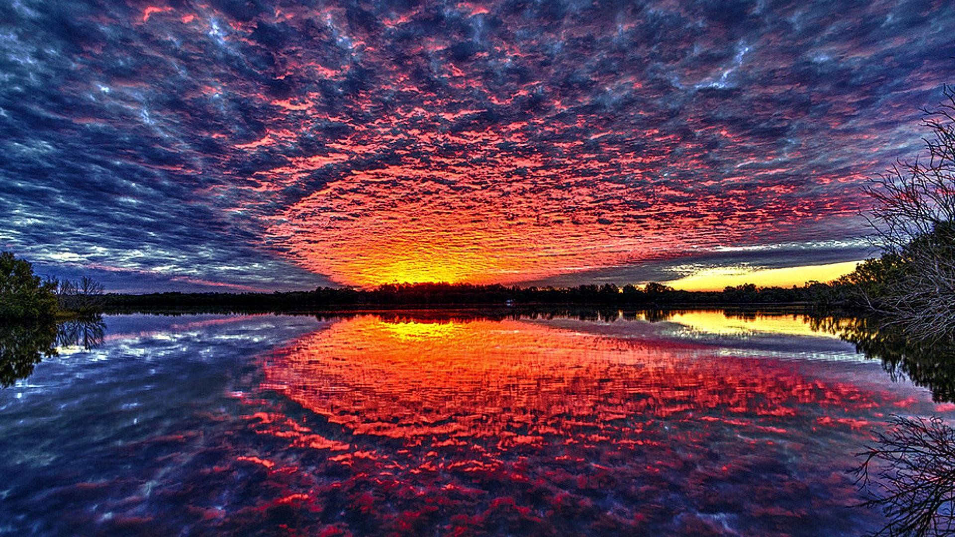 hdr wallpaper,sky,reflection,nature,natural landscape,water