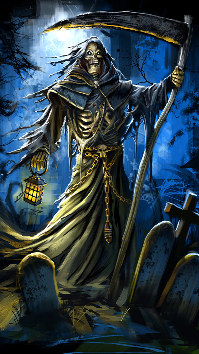 grim reaper live wallpapers,cg artwork,mythology,fictional character,prophet,art