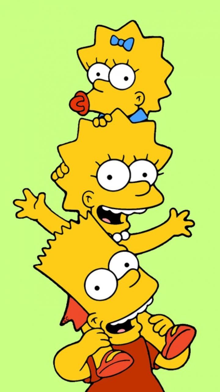 simpsons wallpaper iphone,cartoon,yellow,line,illustration,organism