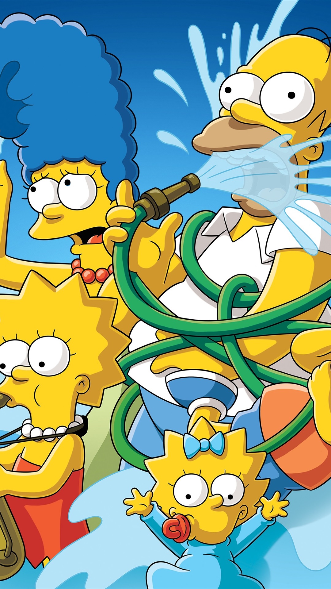 simpsons wallpaper iphone,animated cartoon,cartoon,illustration,fictional character,fiction