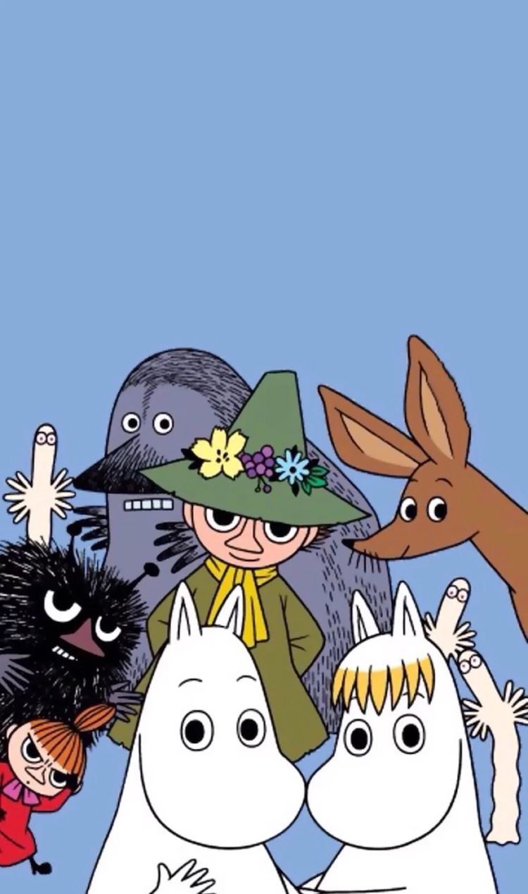 moomin wallpaper,animated cartoon,cartoon,animation,illustration,fictional character