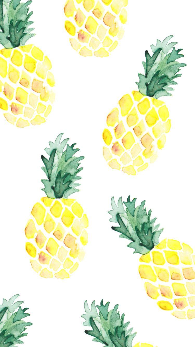 cute pineapple wallpaper,pineapple,yellow,ananas,fruit,plant