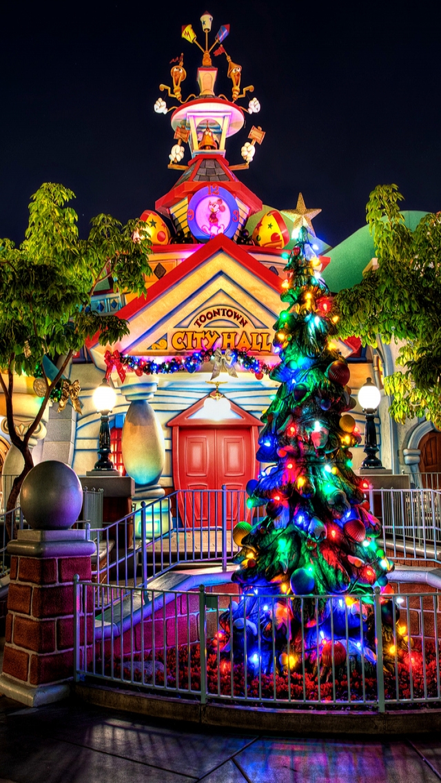 fondo de pantalla del teléfono de navidad,decoración navideña,encendiendo,arquitectura,navidad,árbol de navidad