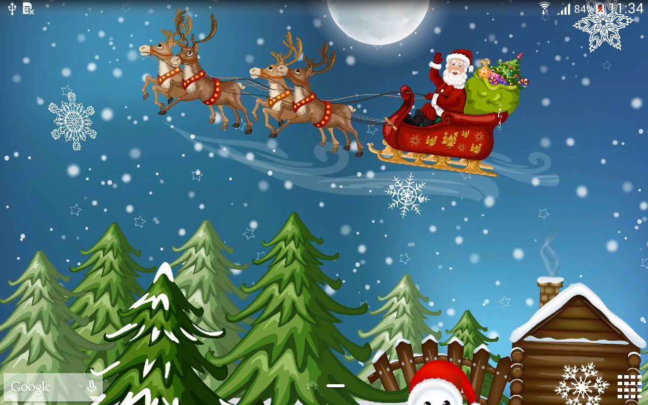 christmas wallpapers live free,santa claus,christmas eve,christmas,cartoon,animated cartoon