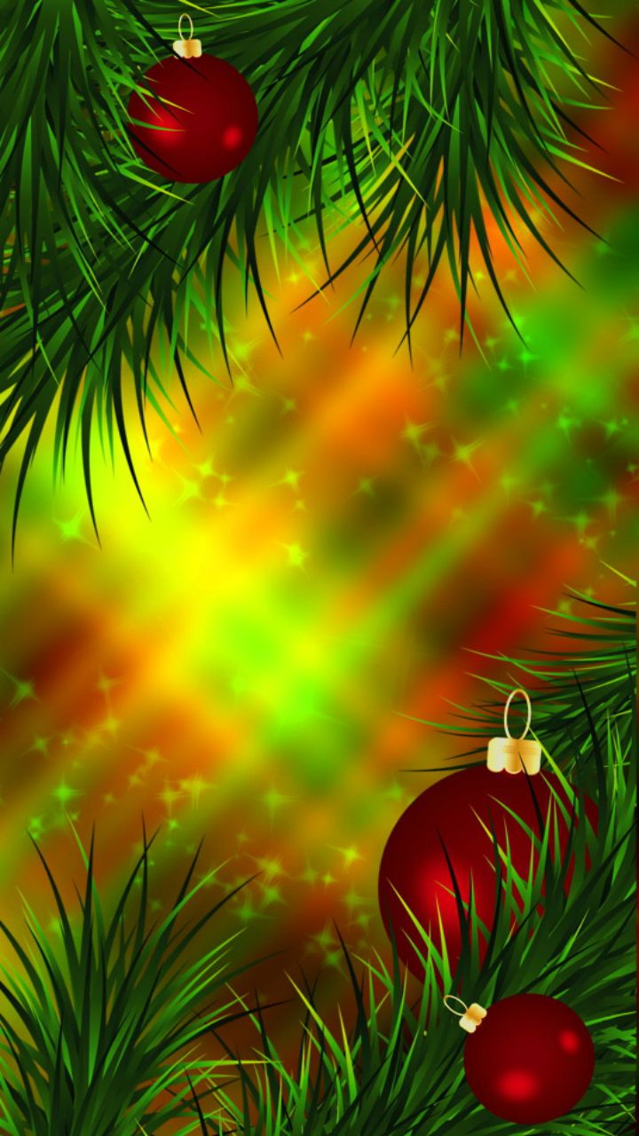 christmas phone wallpaper,nature,green,tree,christmas ornament,leaf