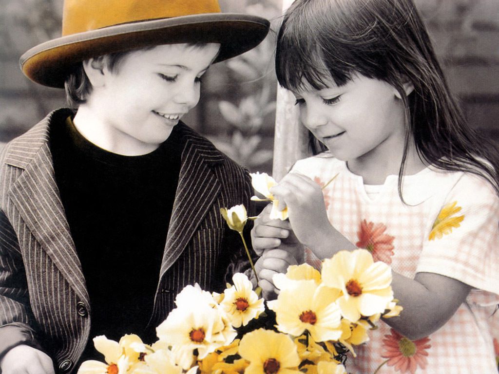 bébé amour fond d'écran,sourire,enfant,fleur,heureux,plante