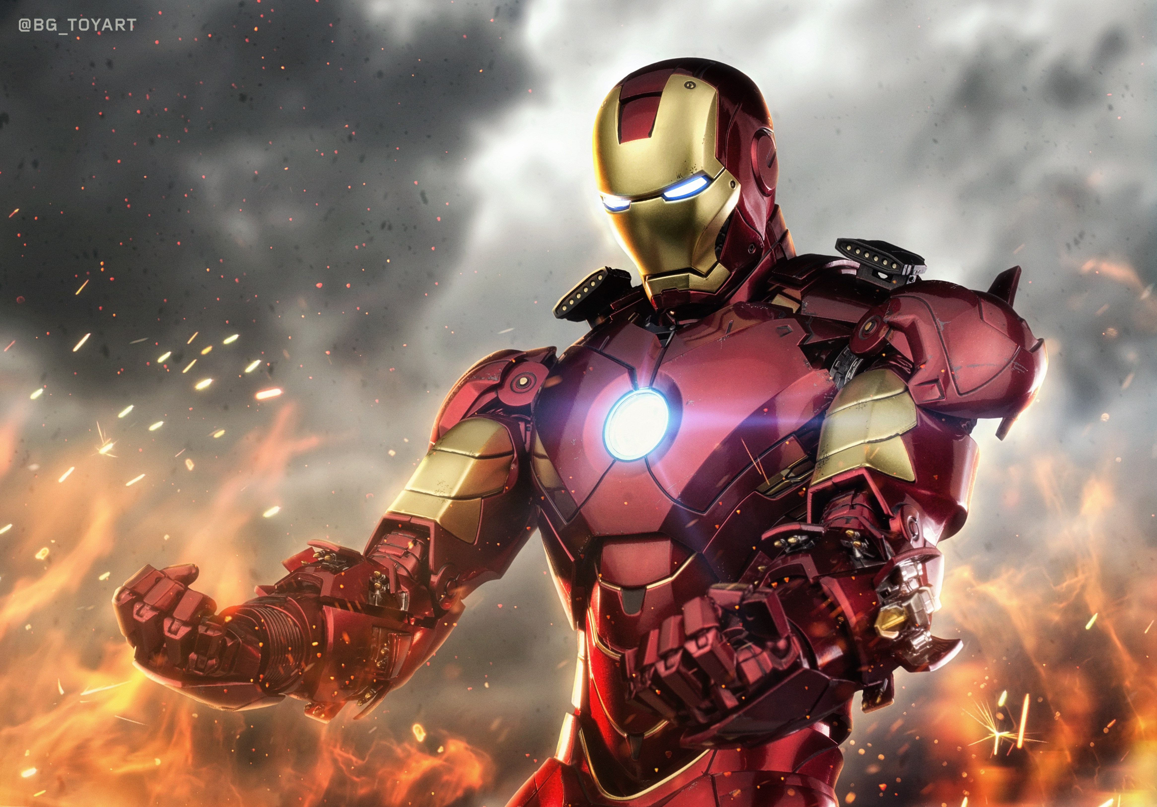 fond d'écran iron man 4k,homme de fer,personnage fictif,super héros,armure,oeuvre de cg