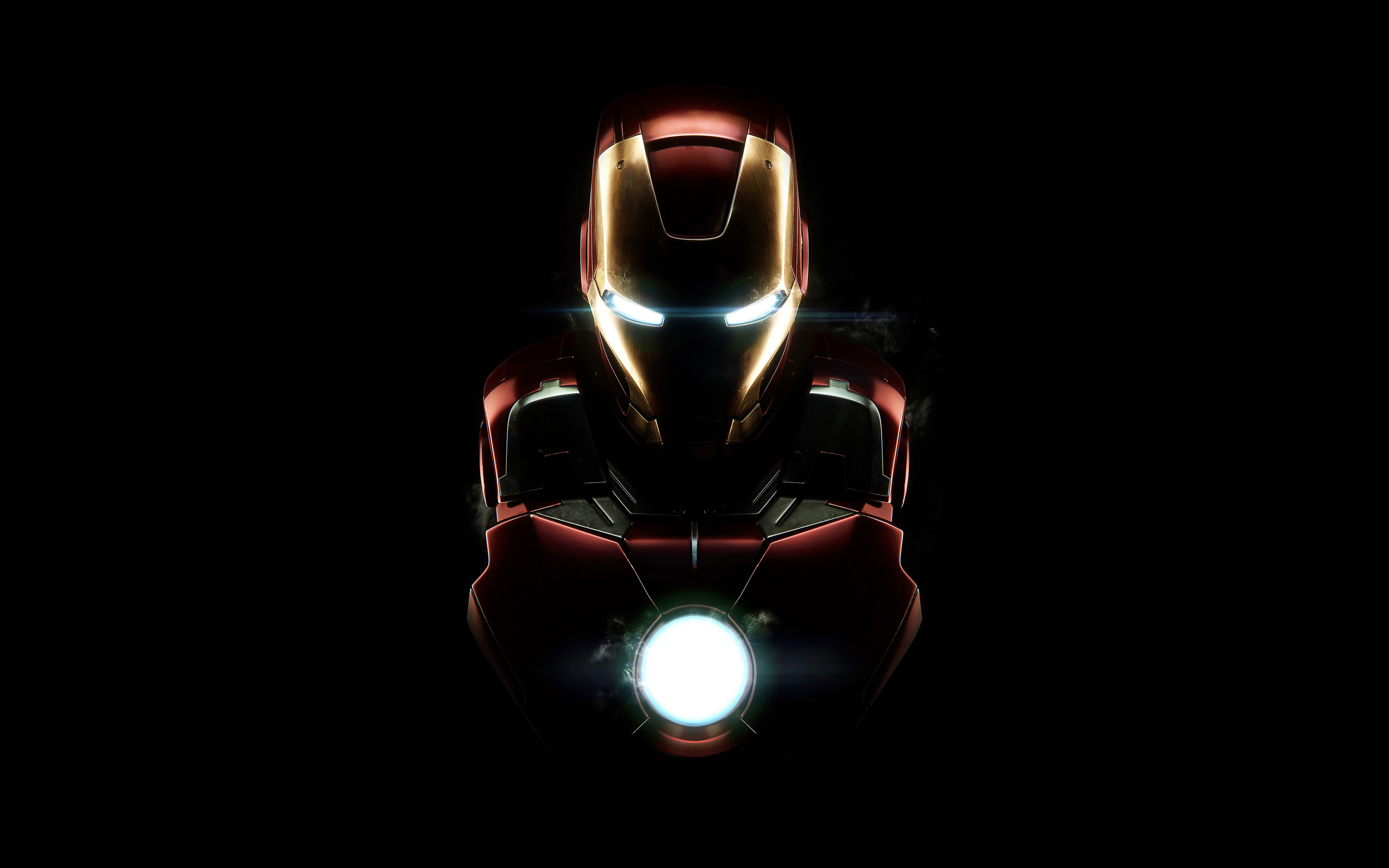 fondo de pantalla de iron man 4k,hombre de acero,personaje de ficción,superhéroe,iluminación automotriz,oscuridad