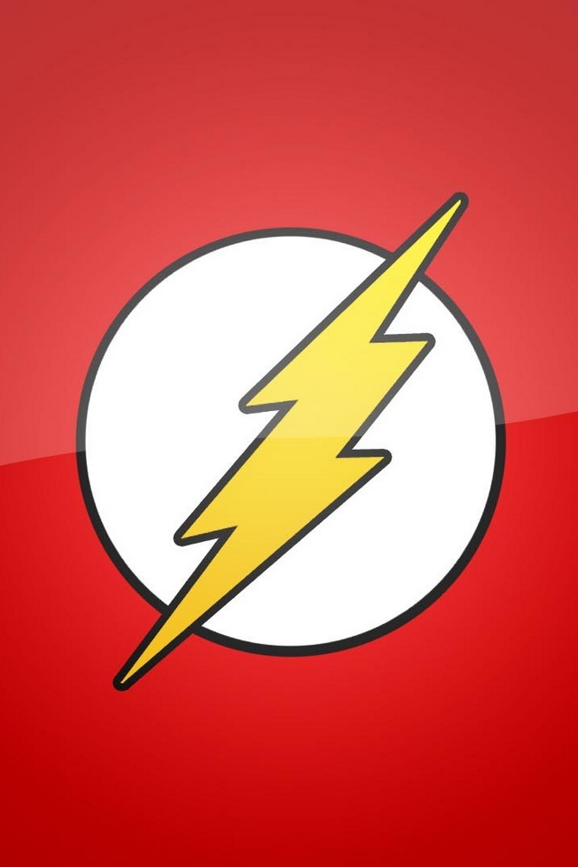 das flash iphone wallpaper,gelb,schriftart,illustration,schild,symbol
