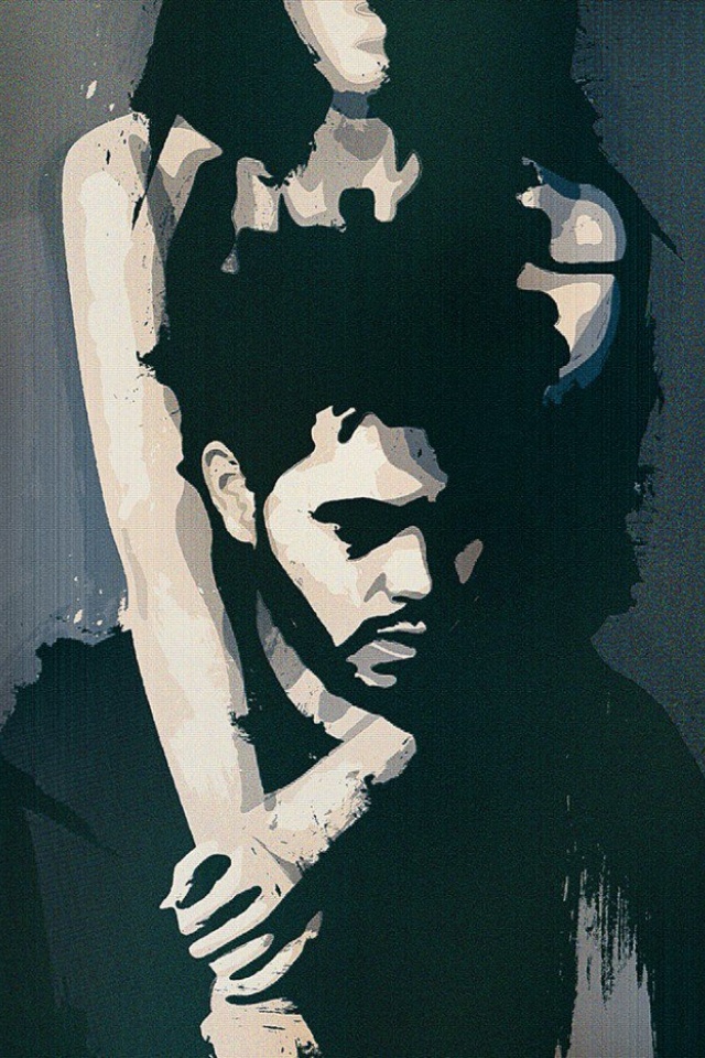 the weeknd fondo de pantalla para iphone,arte,retrato,ilustración,gesto