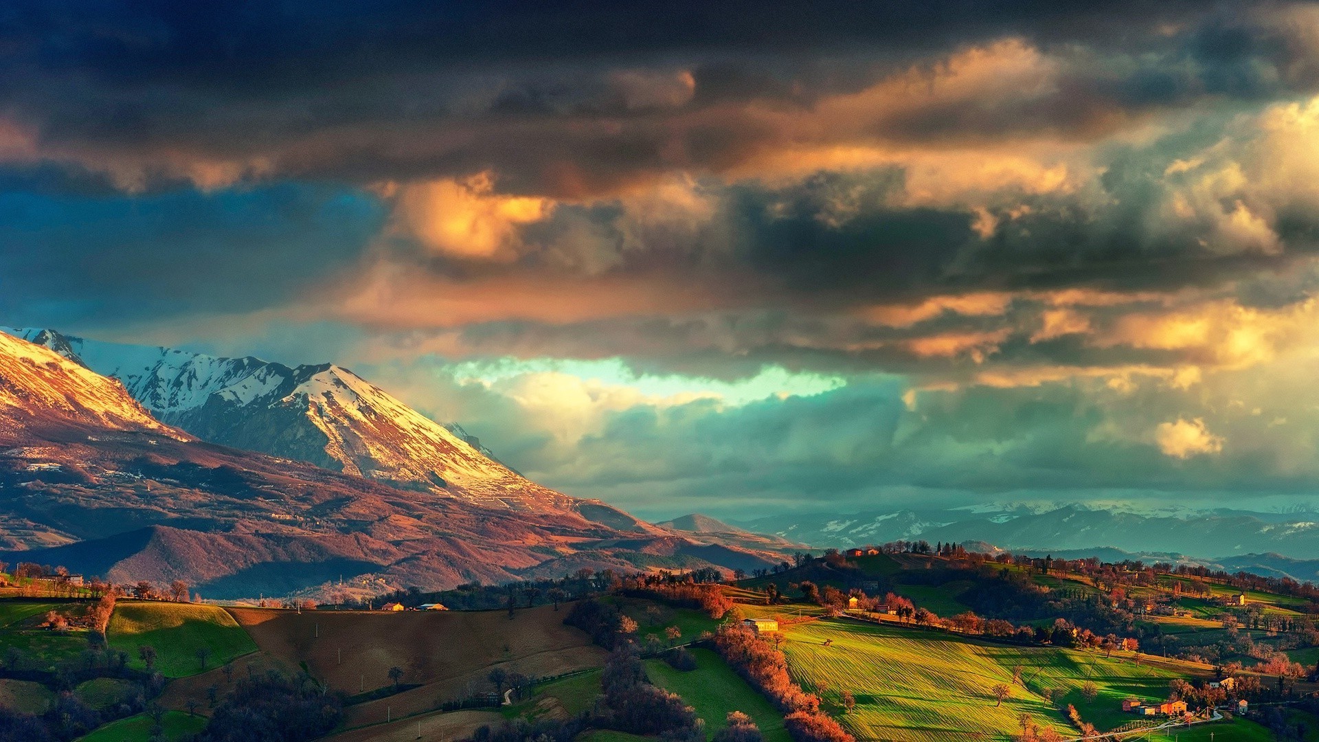 自然の壁紙1920x1080,空,自然,自然の風景,雲,山