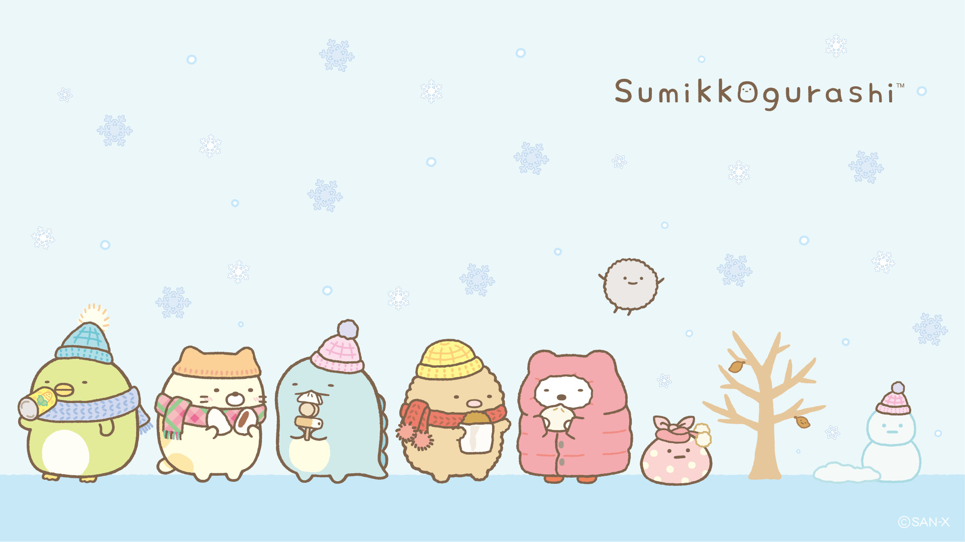 fond d'écran sumikko gurashi,dessin animé,illustration,personnage fictif